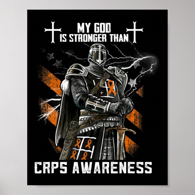 Min Gud är starkare än Crps-medvetenheten Poster (Framsidan)