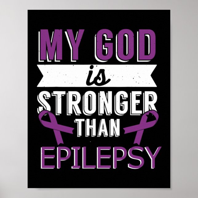 Min Gud är starkare än epilepsimedvetandegraden må Poster (Framsidan)