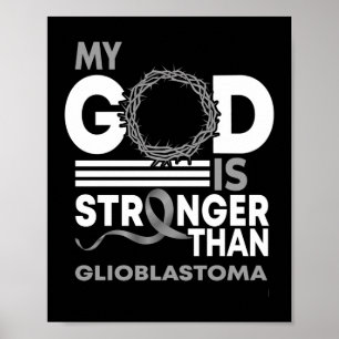 Min Gud är starkare än Glioblastoma-medvetandet Poster