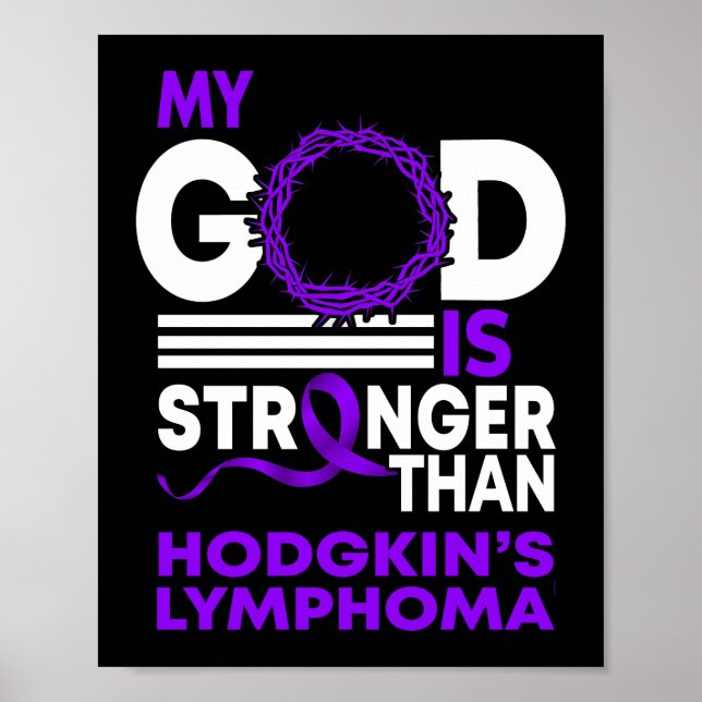 Min Gud är starkare än Hodgkins lymphoma Poster (Framsidan)
