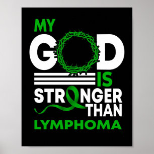 Min Gud är starkare än kunskapsbandet om lymfom Poster