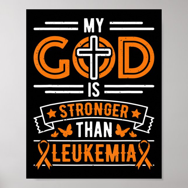 Min Gud är starkare än Leukemia Survivor Poster (Framsidan)