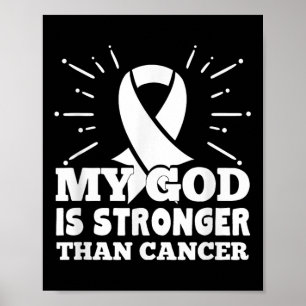 Min Gud är starkare än Lung Cancer Faith Poster