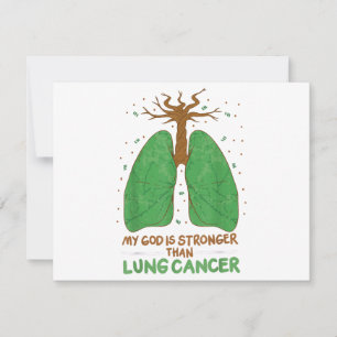 Min Gud är starkare än Lung Cancer Spara Datumet