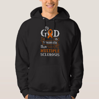 Min Gud är starkare än Många Sclerosis Hoodie