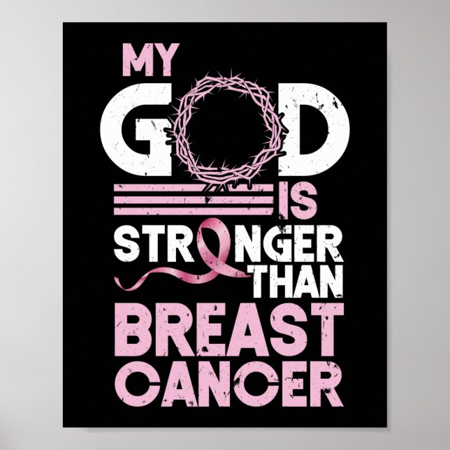 Min Gud är starkare än medvetenheten om bröstcance Poster (Framsidan)