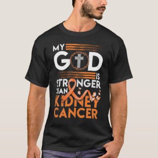 Min Gud är starkare än medvetenheten om njurcancer T Shirt