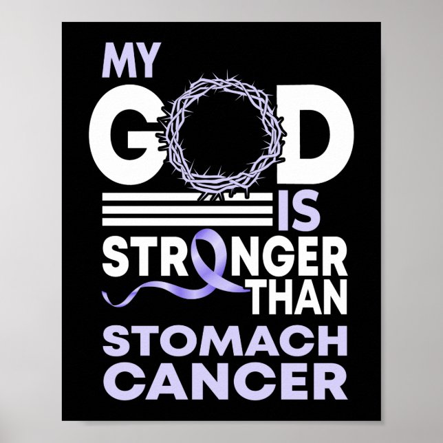 Min Gud är starkare än medvetenheten om stomach Ca Poster (Framsidan)