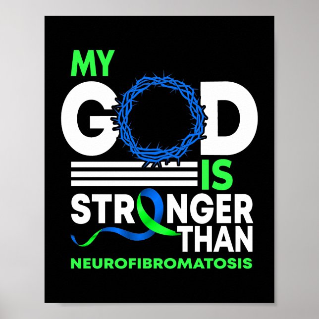 Min Gud är starkare än Neurofibromatos Poster (Framsidan)