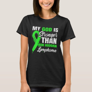 Min Gud är starkare än non-Hodgkin Lymphoma Medvet T Shirt