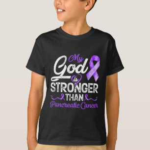 Min Gud är starkare än pankreasbröstcancer A T Shirt