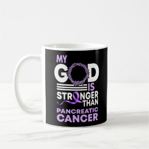 Min Gud är starkare än pankreascancer Kaffemugg