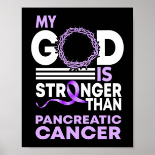 Min Gud är starkare än pankreascancer Poster
