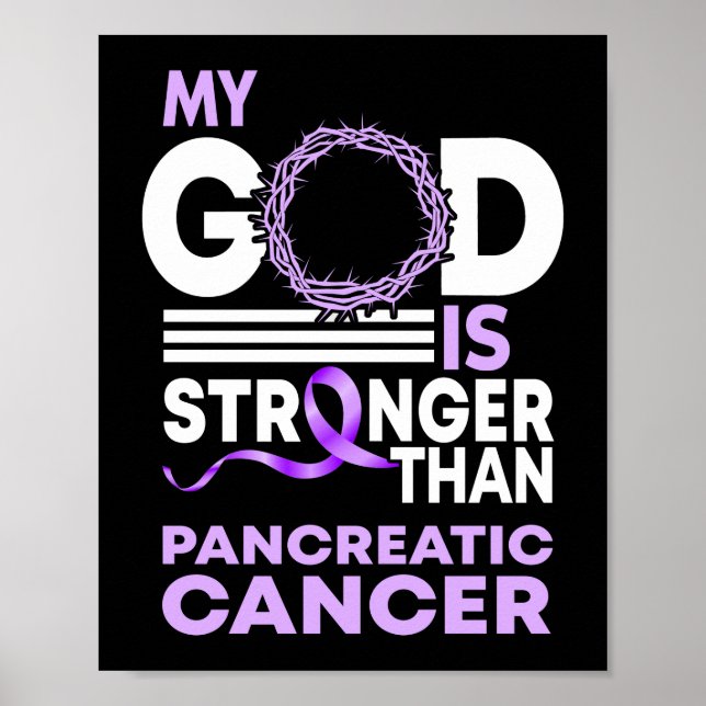Min Gud är starkare än pankreascancer Poster (Framsidan)