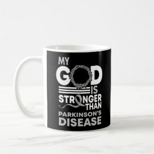 Min Gud är starkare än Parkinsons sjukdom Kaffemugg