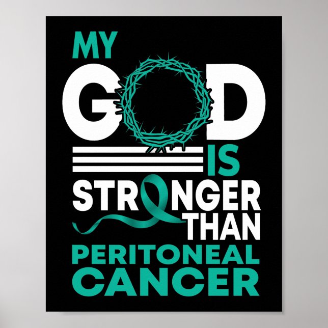 Min Gud är starkare än peritonealcancer Poster (Framsidan)