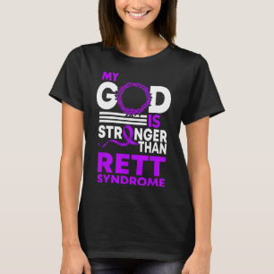 Min Gud Är Starkare Än Rett Syndrom Medvetenhet Ri T Shirt