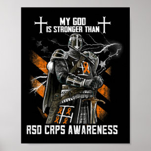 Min Gud är starkare än RSD Crps-medvetandet Poster