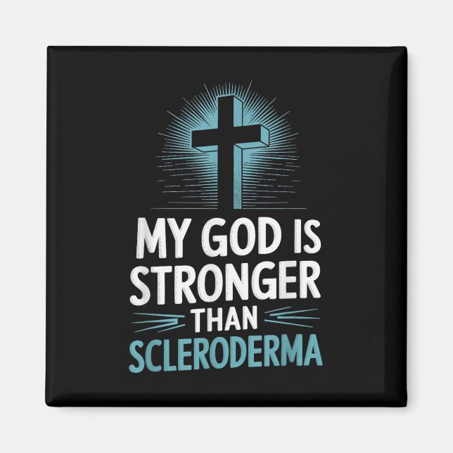 Min Gud är starkare än Scleroderma Magnet (Framsidan)