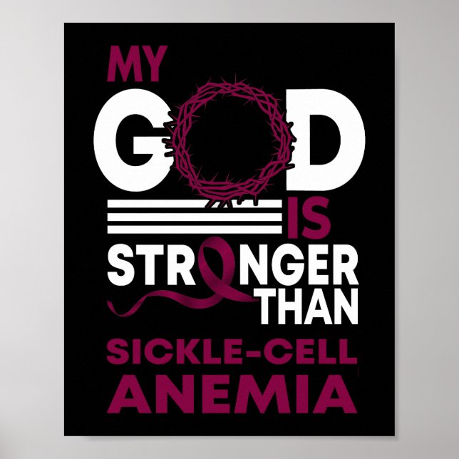 Min Gud är starkare än sicklecellanemi Poster (Framsidan)