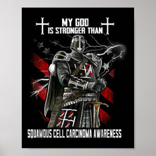 Min Gud är starkare än Squamous Cell Carcinoma Poster