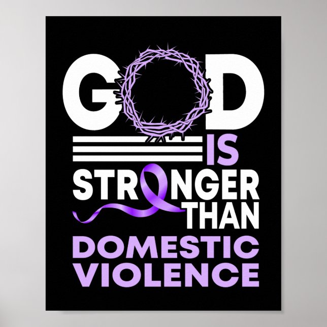 Min Gud är starkare än våld mot Domesticen Poster (Framsidan)