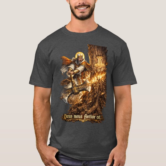 Min Gud är starkare T-Shirt (Framsida)