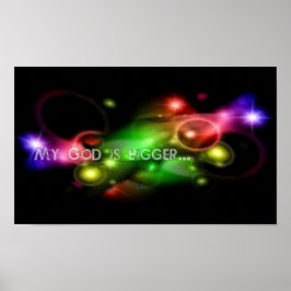 Min Gud är större poster