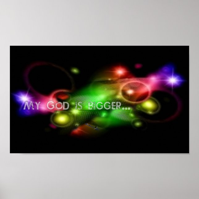 Min Gud är större poster (Framsidan)