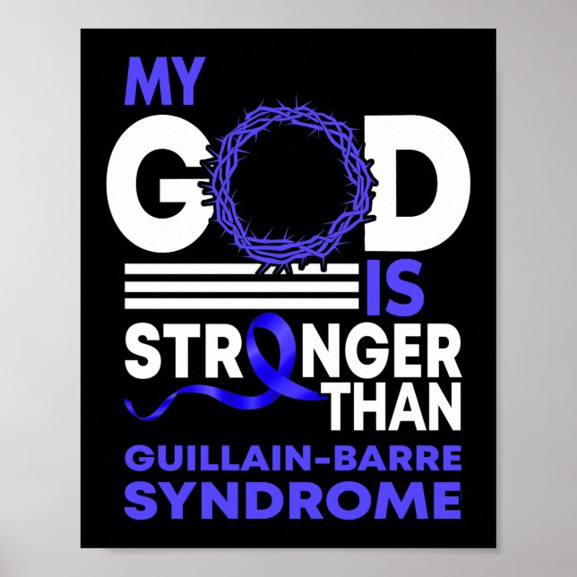 Min Gud starkare än GBS Guillain-Barre Syndrome Poster (Framsidan)