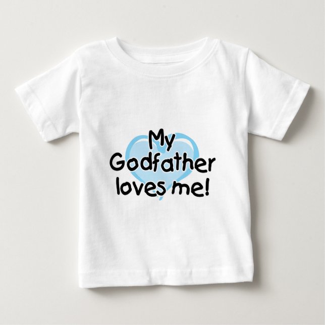Min gudfader älskar mig (blått) tee (Framsida)