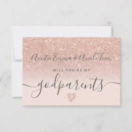 Min gudföräldrars baptism i ro i glitter inbjudningar