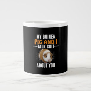 Min Guinea Gris och jag pratar om dig som husägare Jumbo Mugg