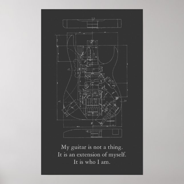 Min Guitar-Poster Poster (Framsidan)