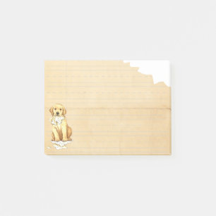 Min gul lab åt min läxa post-it block