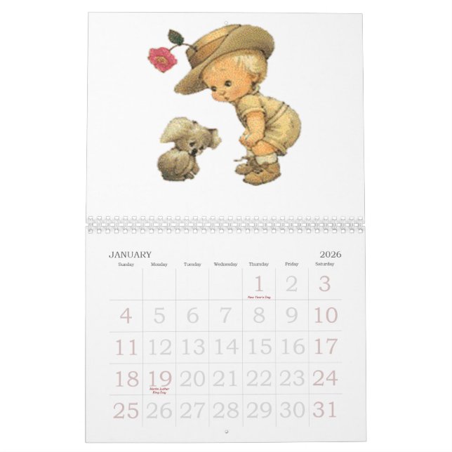 Min gulliga kalender (Jan 2026)