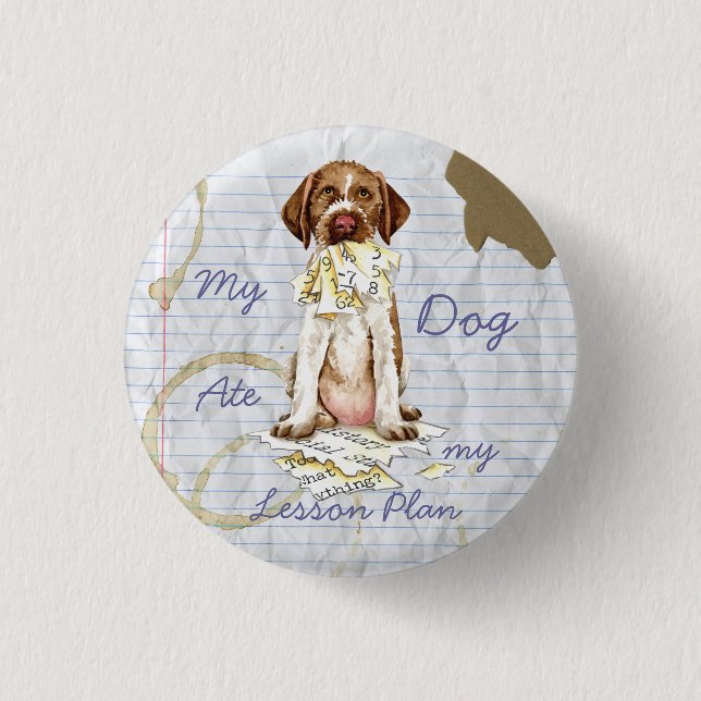 Min GWP Ate My Lesson Plan Pinback-knapp Knapp (Framsida)