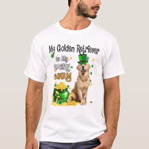 Min gyllene kvarlevor är min Lucky Charm Cute Hund T Shirt