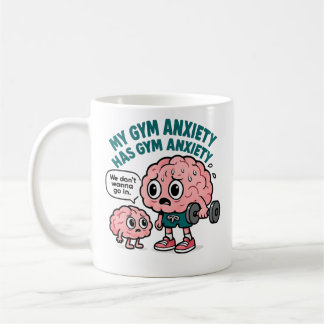Min gym Anxiety har gym Anxiety Kaffemugg