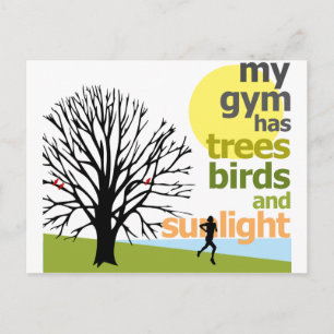 Min gym har Träd Vykort