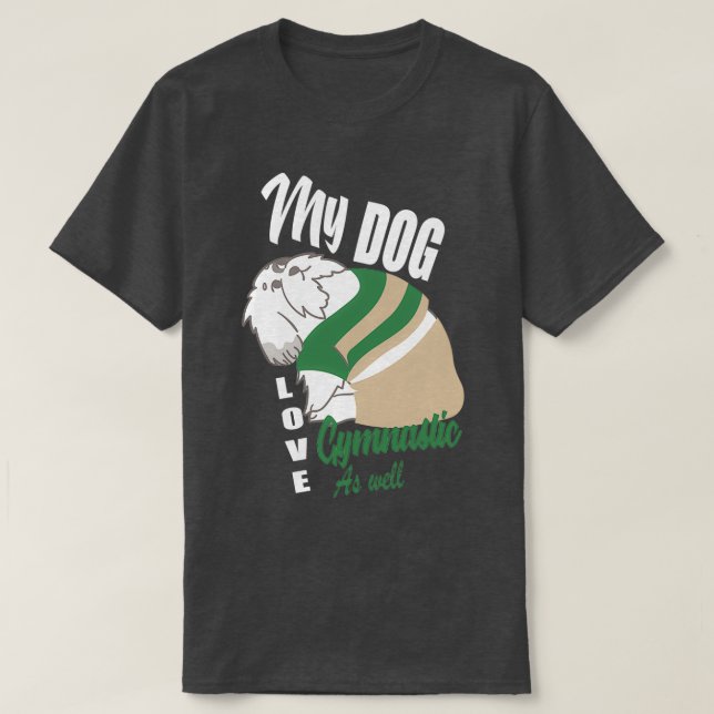 Min gymnastik i hund kärlek t shirt (Design framsida)
