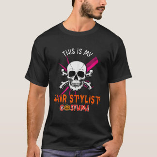Min Hair Stylist Costume Halloween Horror Hair Sty T Shirt