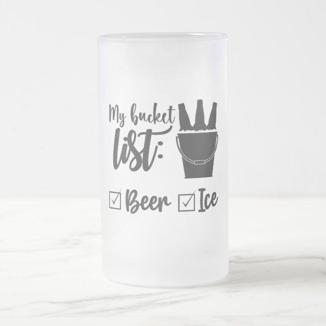 Min hakeslista - frostat glas Mugg (Center)