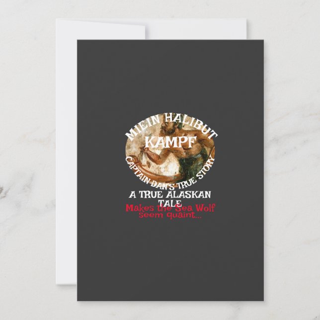 Min hälleflundra strid en sann Alaskansk Saga Inbjudningar (Framsida)