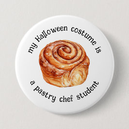 Min Halloween Costume är en konditori Chef Student Knapp