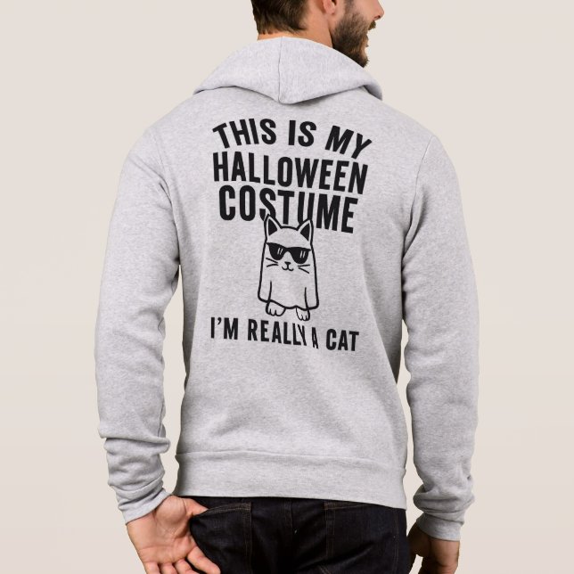 Min Halloween Costume: Verkligen a Cat T Shirt (Baksida)