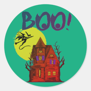 Min halloween  runt klistermärke