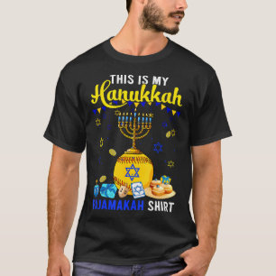 Min Hanukkah Pajama Shirt Softball Player judisk m T