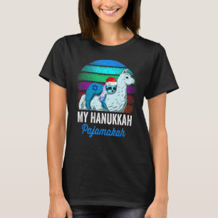 Min Hanukkah Pajamakah Chanukah Pajamas Sloth Meno T Shirt