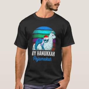 Min Hanukkah Pajamakah Chanukah Pajamas Sloth Meno T Shirt